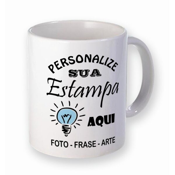 Caneca Personalizada do seu Jeito Alça e Interior Branco