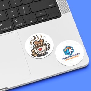 Adesivos personalizados com corte especial, impressão colorida e acabamento resistente para embalagens, brindes ou decoração